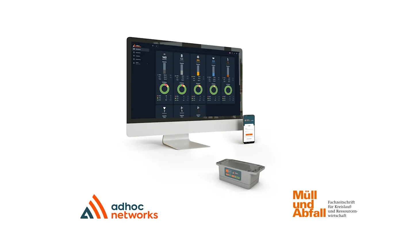 adhoc smart waste in der aktuellen Ausgabe von Müll und Abfall